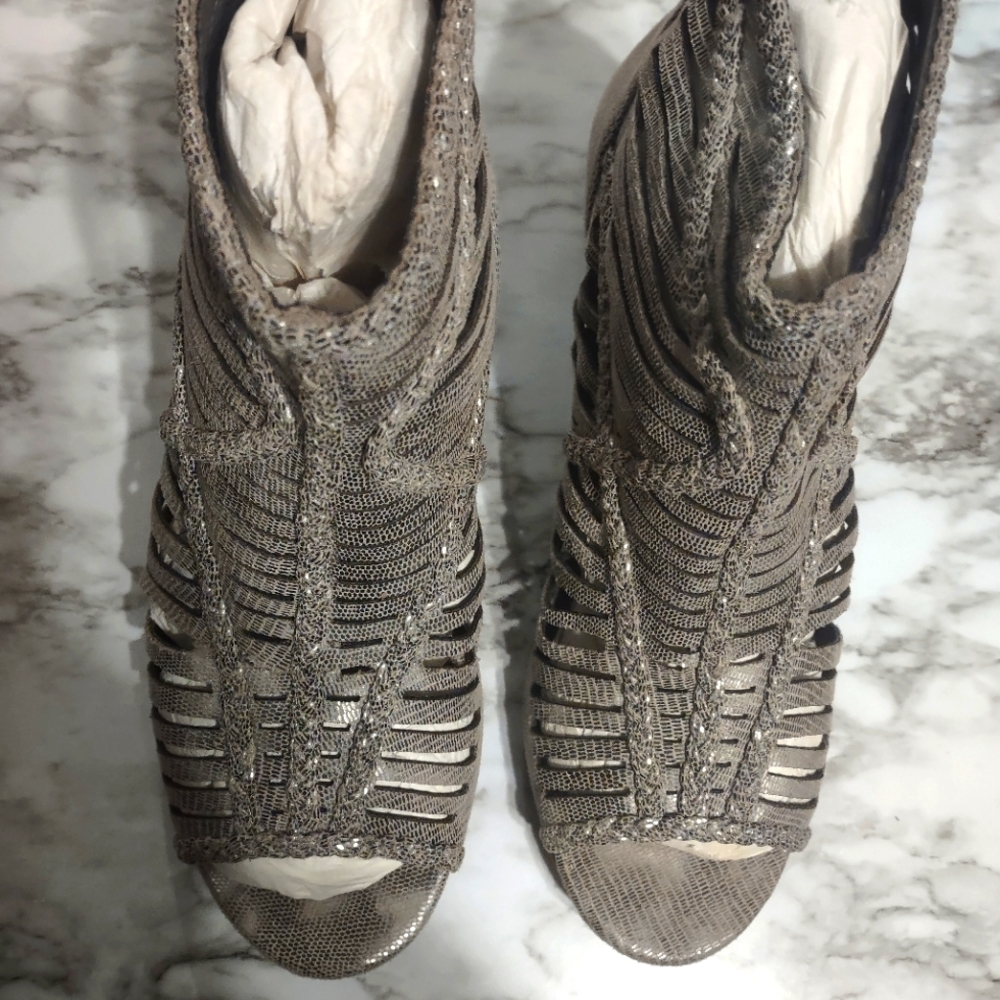Not Rated Open toe boots